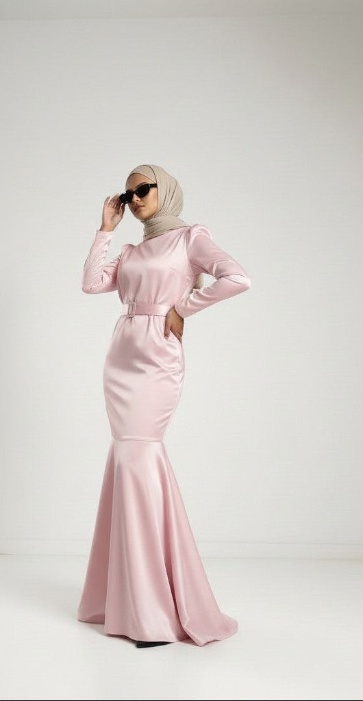 sweety dress pink side view C - zarelladesign